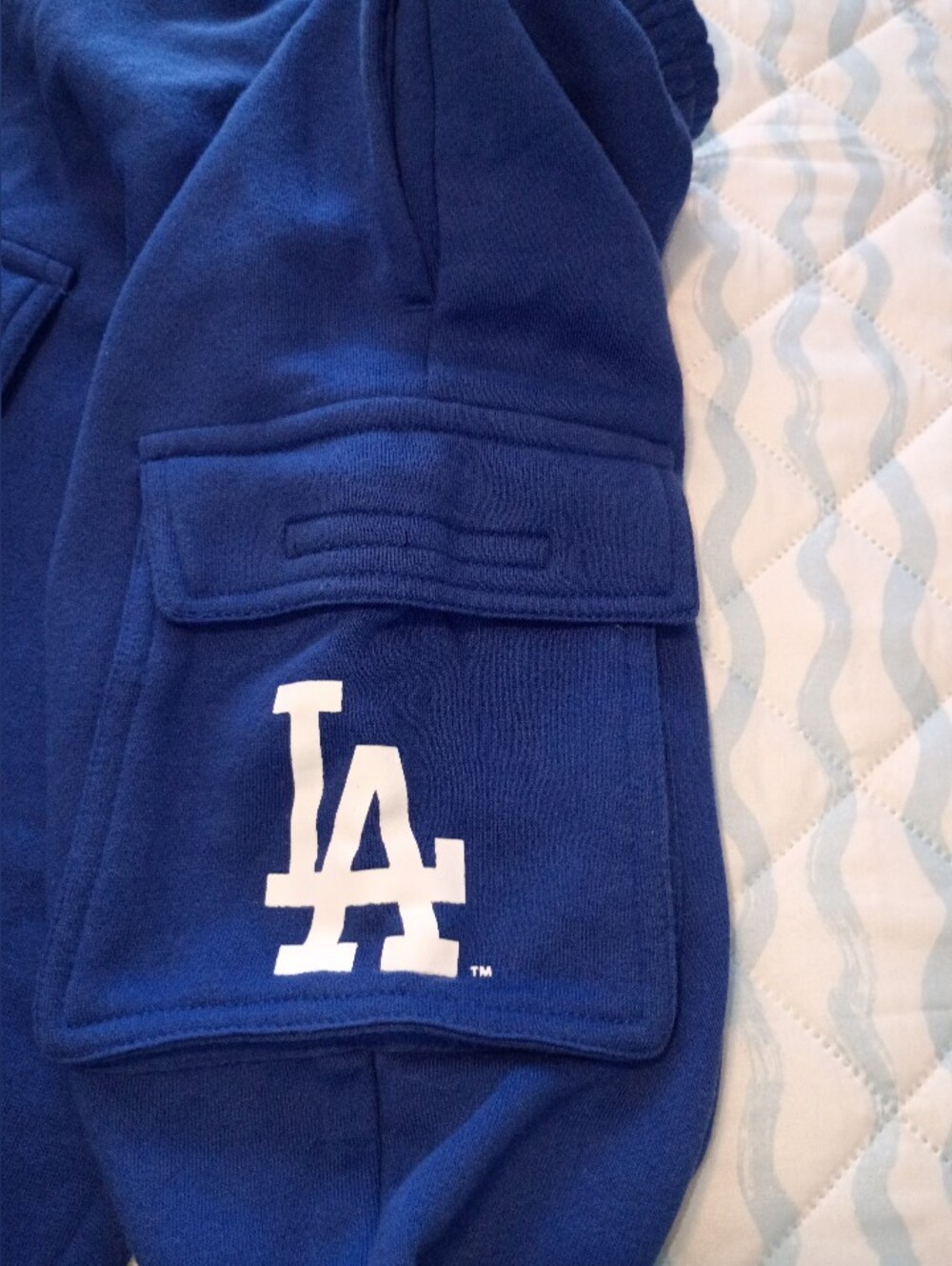 Los Angeles Dodgers Cargo Sweatpants Royal Blue MLB Baseball - Picture 6 of 8